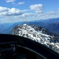 Flugwegposition um 12:16:53: Aufgenommen in der Nähe von Gemeinde Nötsch im Gailtal, Österreich in 2171 Meter